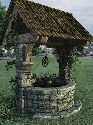 Old Village Wishing Well