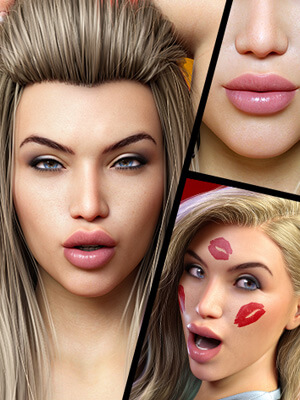 Z Kissable Lip Shapes and Expressions for Genesis 8.1