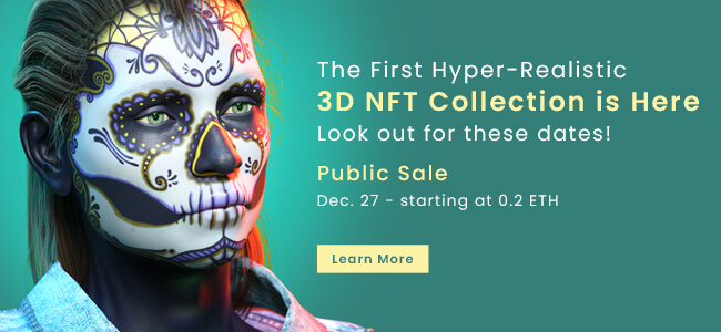 The First Hyper-Realistic 3D NFT Collection sale