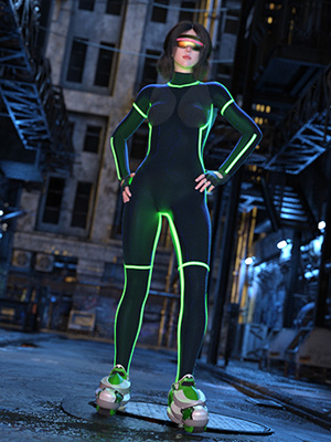 Cyber Punk 0000 for Genesis 8 and 8.1 Female