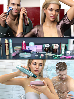 Z Personal Hygiene Props and Poses for Genesis 8 and 8.1