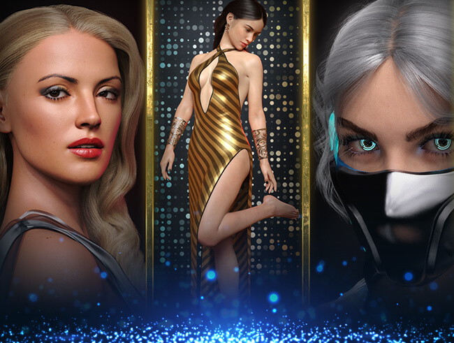 Get 60% OFF Select Daz Original Accessories and up to 8 Select Daz Original Poses for $8 each. Get 50% OFF All Interactive Licenses. Plus, up to 55% OFF ‘Futuristic Fashion’ Featured Artists!