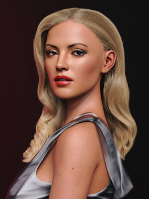 Old Hollywood Hair for Genesis 8 and 8.1 Female