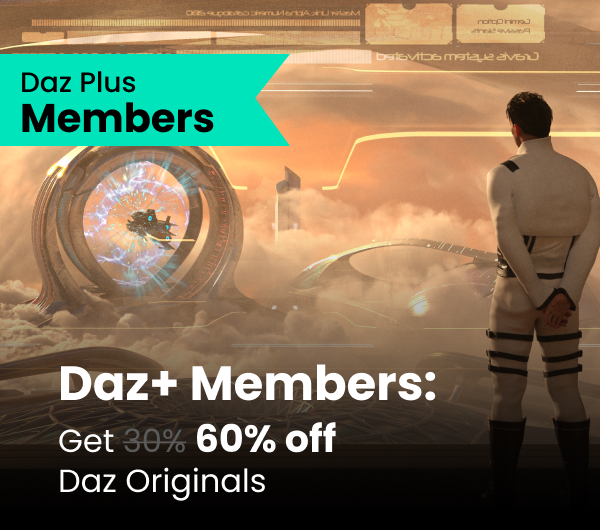 Daz+ Members: Get 60% off Daz Originals