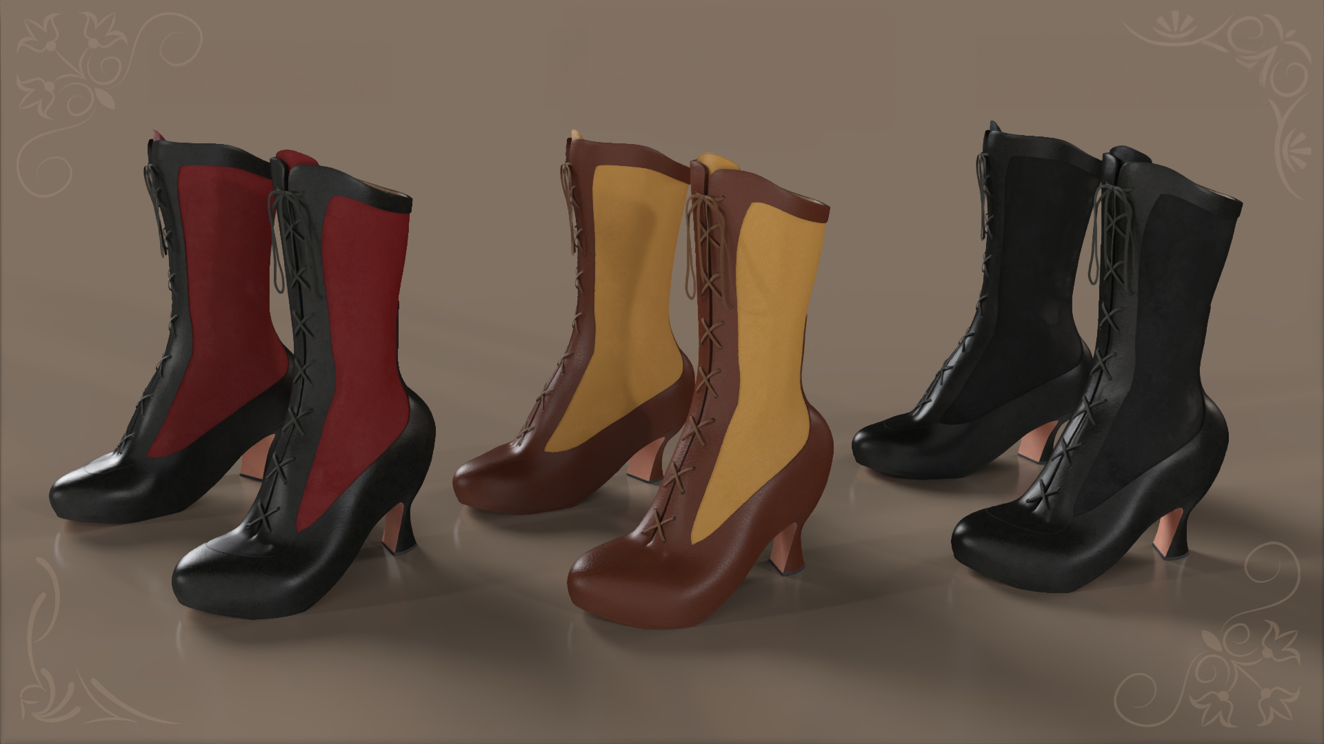 Clifford Boots for Genesis 9 and 8 Female