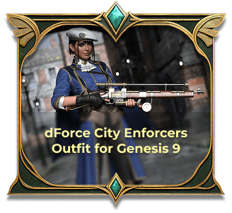 dForce City Enforcers Outfit for Genesis 9